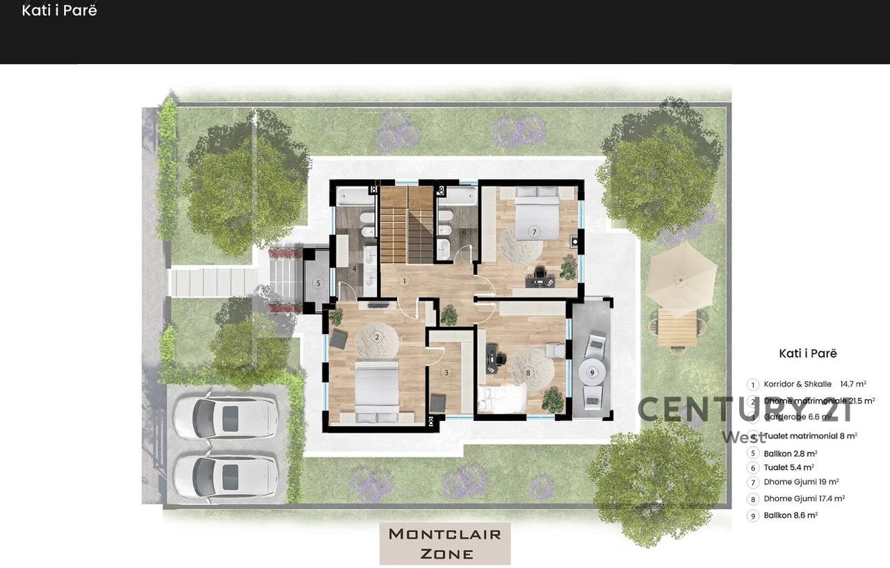 SHITET VILË INDIVIDUALE NË "MONTCLAIR" RESIDENCE | MJULL BATHORE, TIRANË