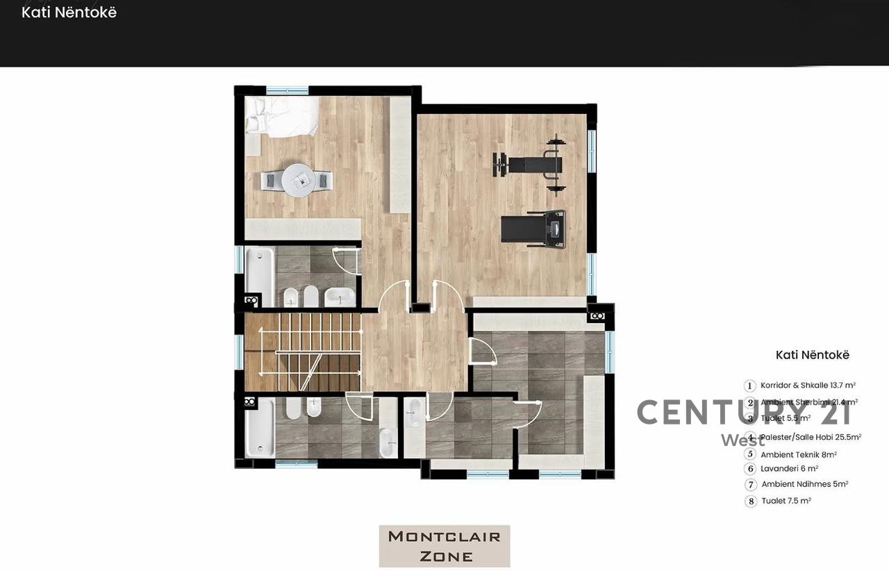 SHITET VILË INDIVIDUALE NË "MONTCLAIR" RESIDENCE | MJULL BATHORE, TIRANË