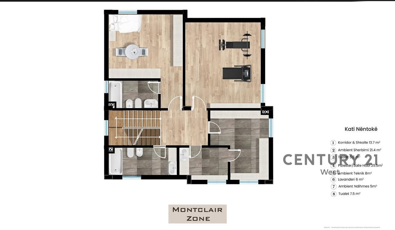SHITET VILË INDIVIDUALE NË "MONTCLAIR" RESIDENCE | MJULL BATHORE, TIRANË