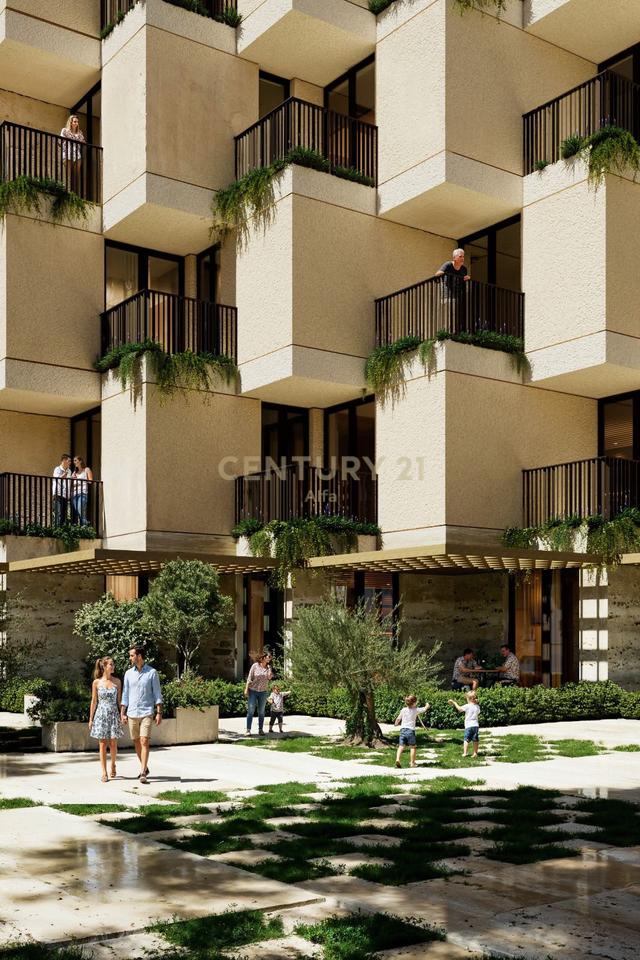 Apartment 2+1+2 for sale with Veranda and Full Sea View at Avril 22 Residence, Shengjin!