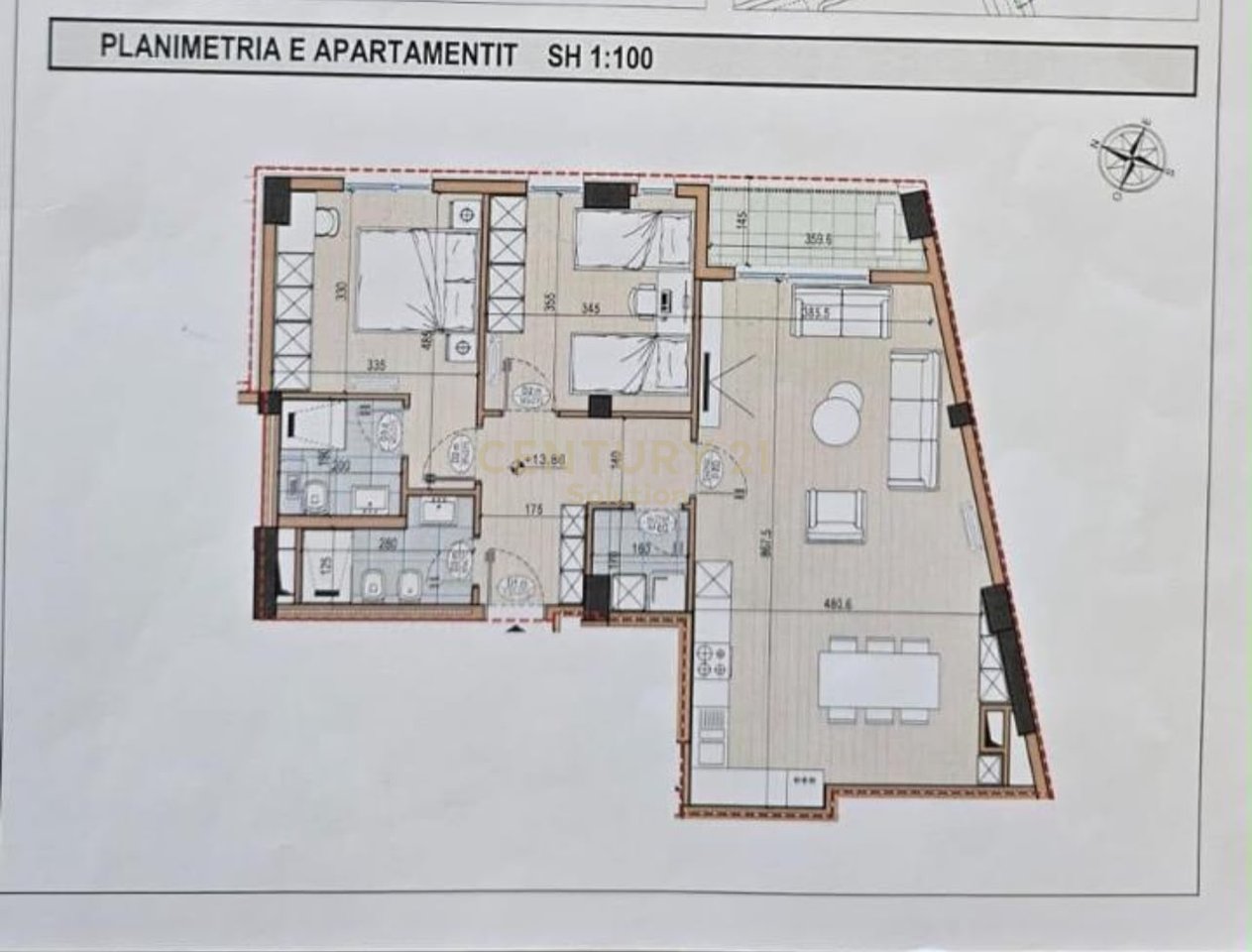 SHITET APARTAMENT 2+1+2 + PARKING TEK BULEVARDI I RI ORBITAL 6 !