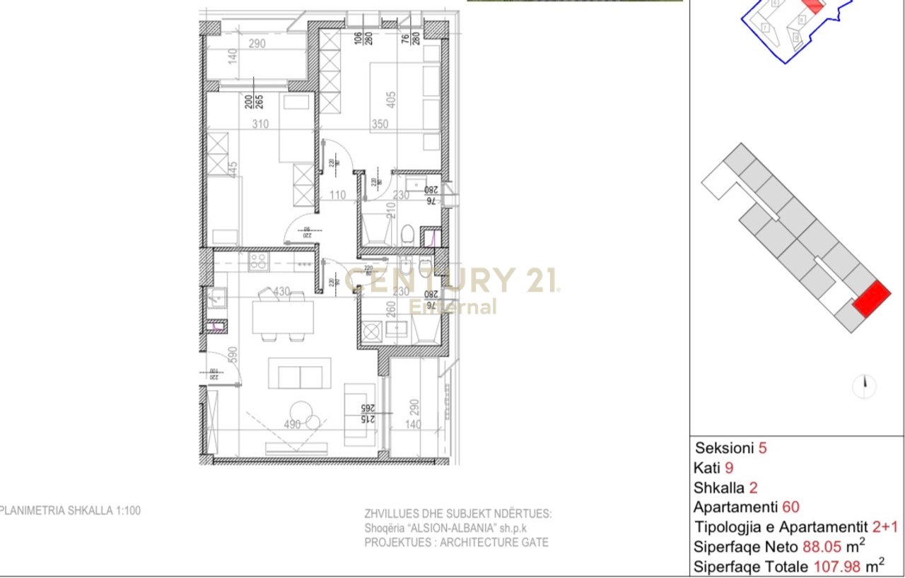 2+1 apartment for sale Riverside Residence