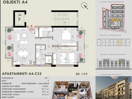 APARTAMENT PER SHITJE TIRANA CIELO