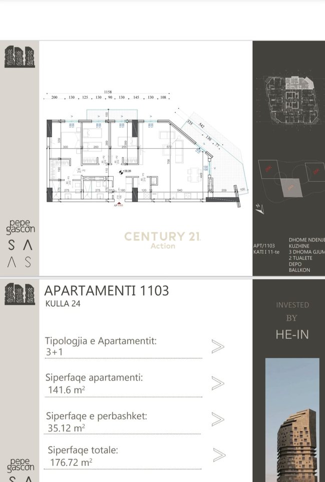 🏙️ EDIFICIO PIAZZA SHQIPONJA 🏡 APPARTAMENTO IN VENDITA 3+1+2