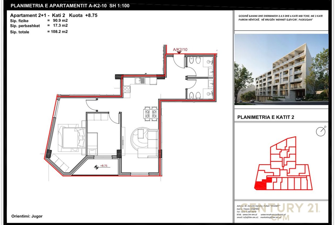 ALUNA 5 PASKUQAN SELL APARTMENT 2+1+2 WITH PRICE 1000 € M²
