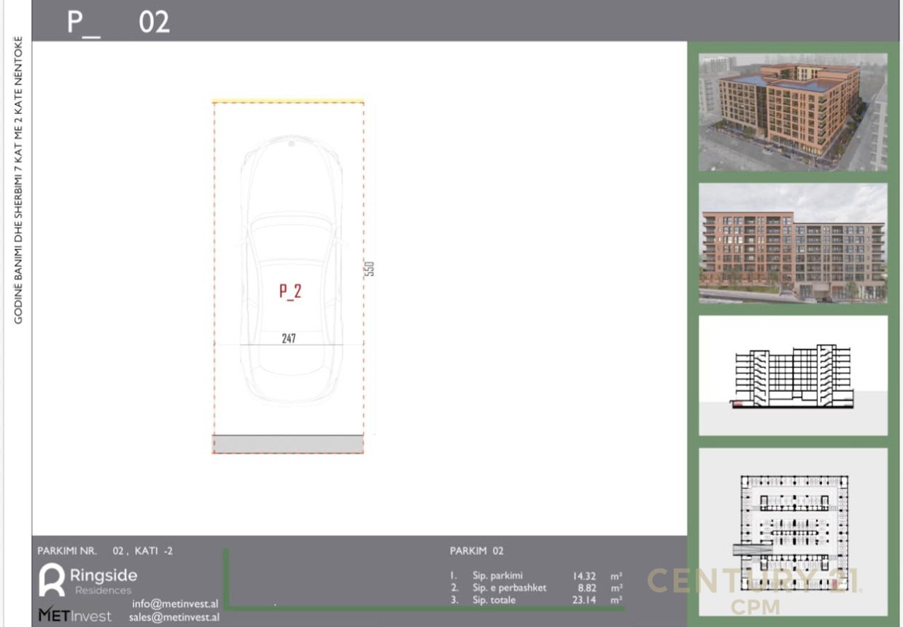 APARTAMENT 2+1+ POST PARKIMI RINGSIDE RESIDENCES PER SHITJE   |FAZE PERFUNDIMTARE PUNIMESH