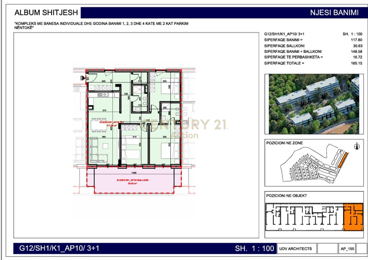 FARKA FRONT LAKE RESIDENCE
Appartamento 3+2 in Vendita al Lago di Farka, Tirana - 300.243€ | 165,15 m²