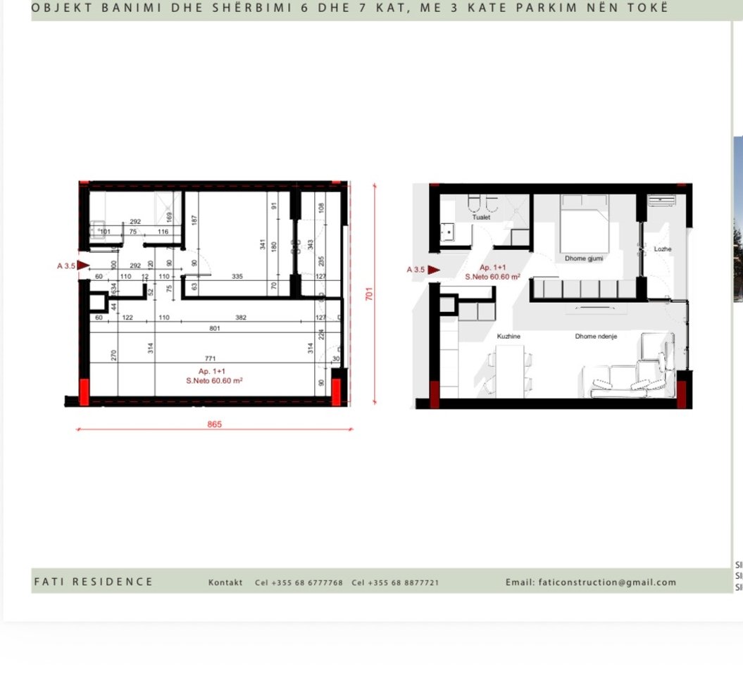 Appartamento 1+1 in vendita presso Fati Residence – Paskuqan!