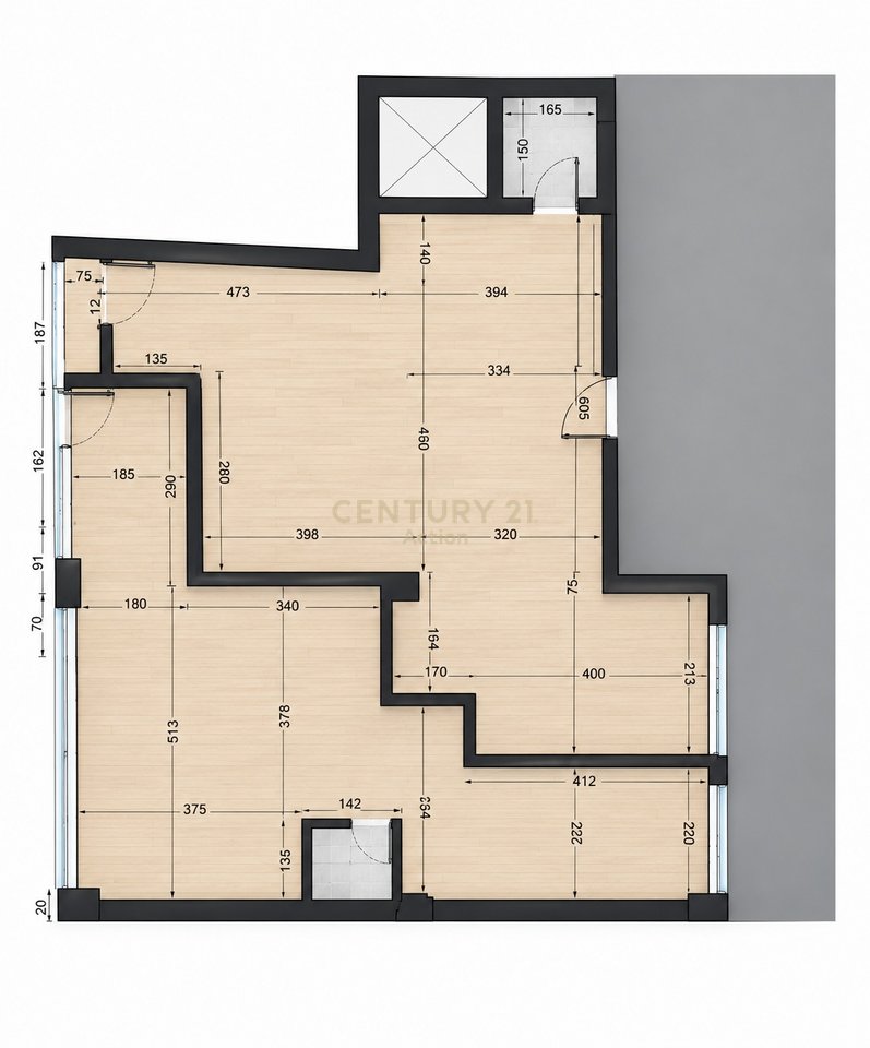 🏢 SHITET AMBIENT BIZNESI – 200 m²  | KODRA E DIELLIT