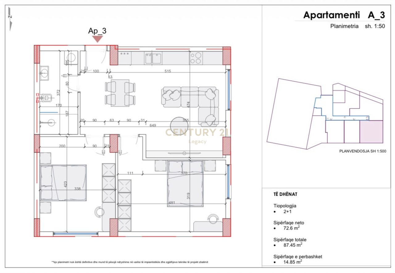 🏠 VENDESI APPARTAMENTO 2+1 – FRESK