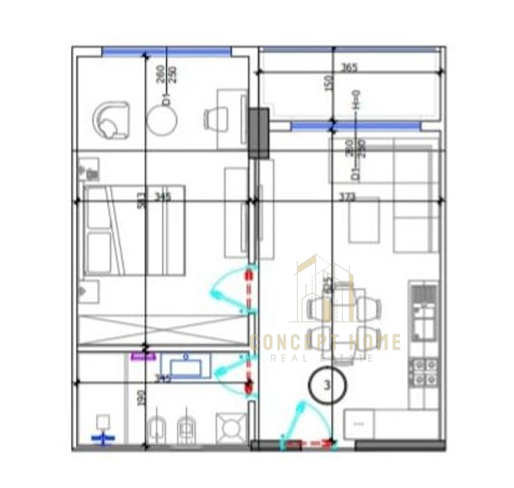 Appartamento 1+1 in Vendita a Golem, Durrës - 87.984€ | 73,32 m²