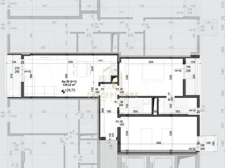 Apartament 2+1+2 Për Shitje në Ish fusha aviacionit, Tiranë - 204,000€ | 13932 m²