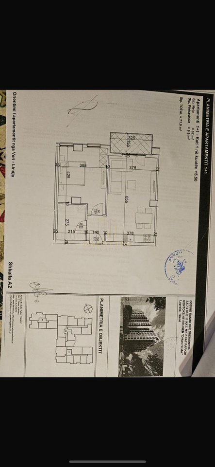 Shitet Apartament 1+1 Kompleksi Aura