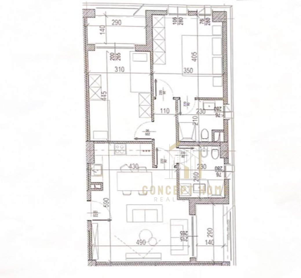 2+1 apartment for sale in Old Aviation Field, Tirana - €205,200 | 107.98 m²