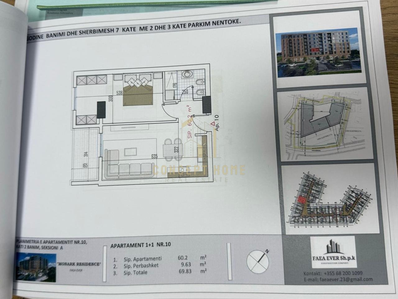 Apartament 1+1 Për Shitje në Babrru, Rruga 5 Maji, Tiranë - 76,813€ | 1+1