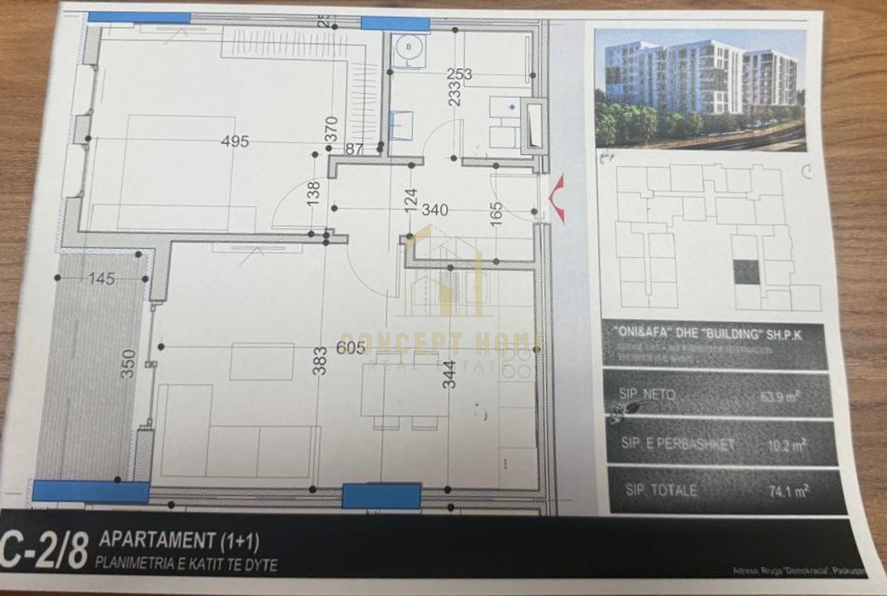 Appartamento 1+1 in Vendita a Paskuqan, Tirana – 77.805€ | 74,1 m²