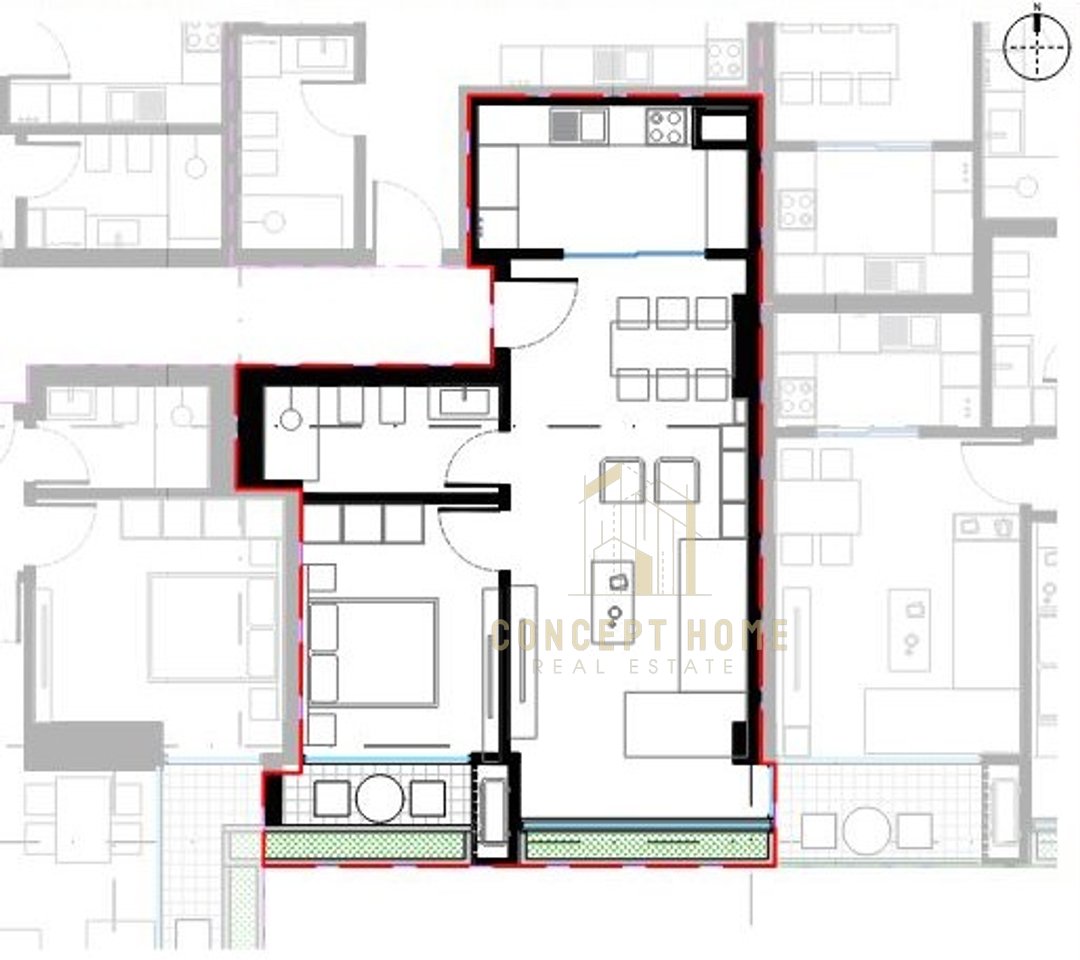 Appartamento 1+1 in Vendita a Laprakë, Tirana - 190072€ | 82.64 m²