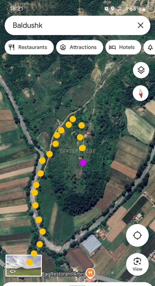 Shitet toke ne Baldushk + Shtepi te Vjeter