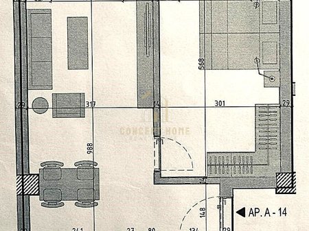 Jepet me qera Apartament 1+1 ne Kombinat