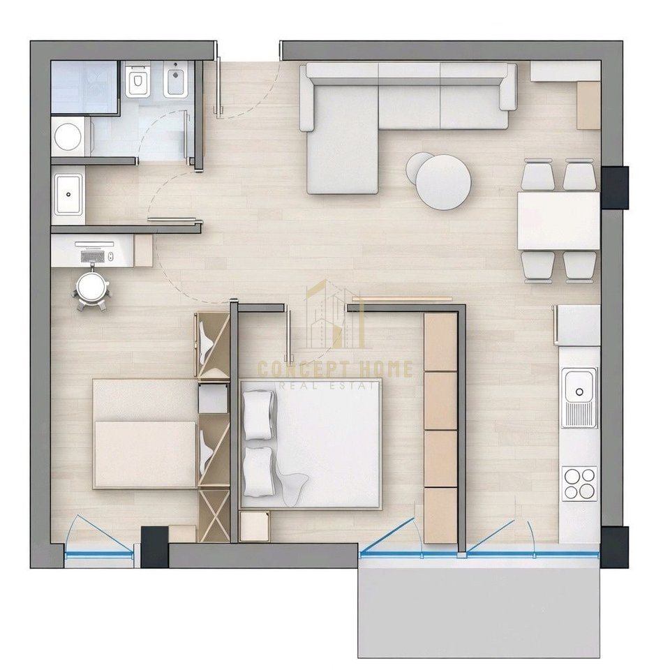 Shitet apartament 2+1 ne Ali Dem