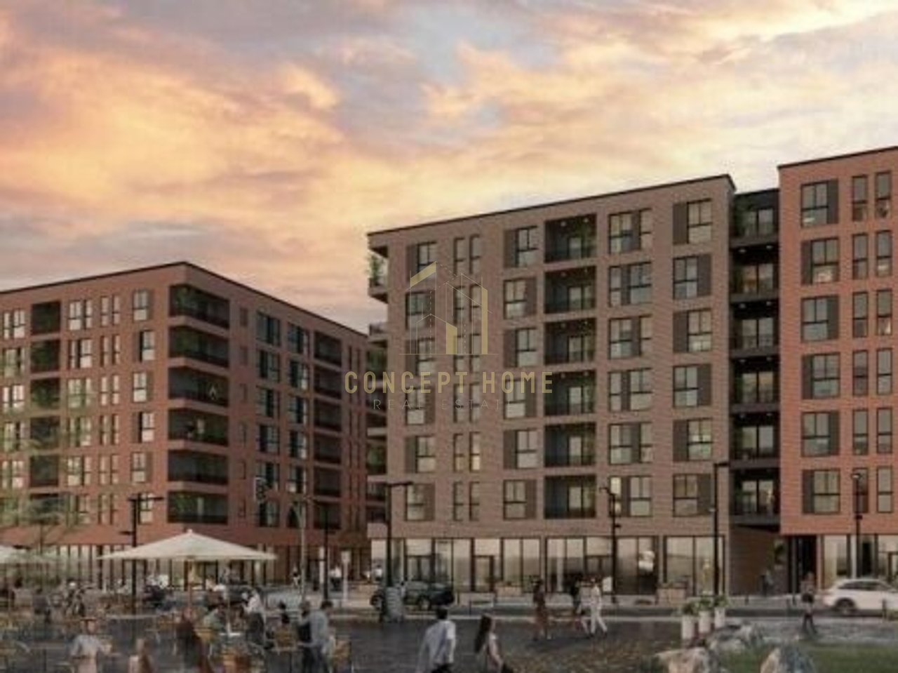 Vendesi appartamento 2+1+2+2 balconi a Paskuqan (Ringside Residence)