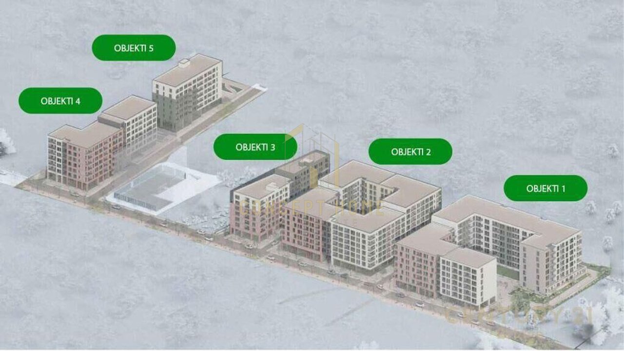 Shitet apartament 2+1+2 ne Paskuqan (Ringside Residence)