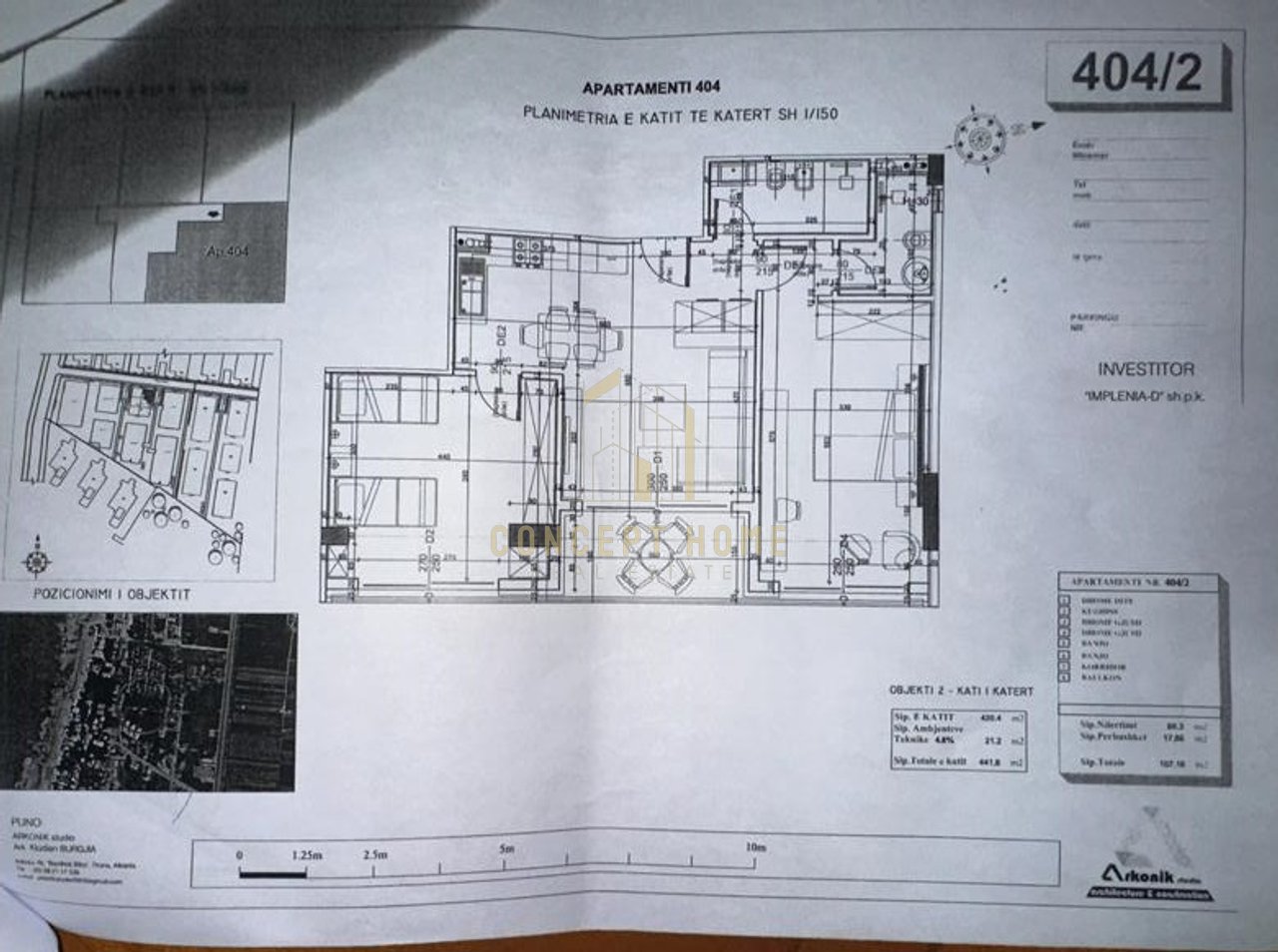 Shitet apartament 2+1+2 ne Durres