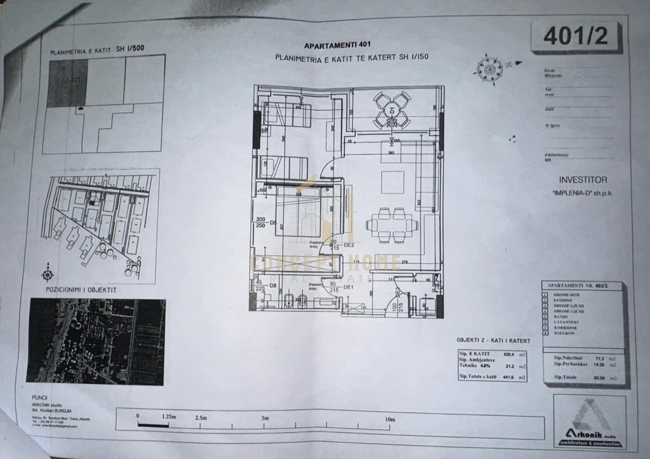 Apartament 2+1 në shitje në Golem, Durrës - 119,700€ | 4 kati
