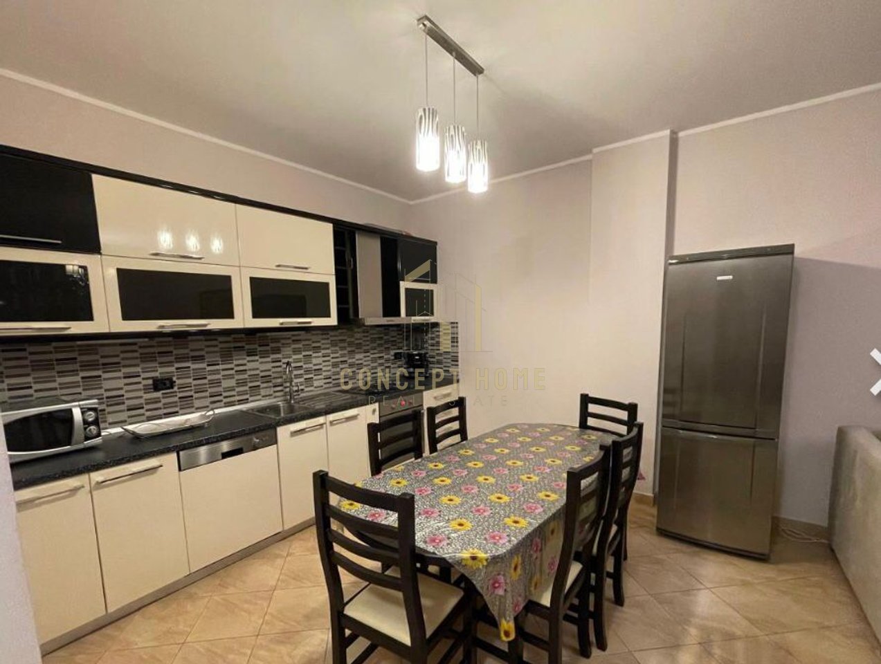 A 2+1+2 apartment is for rent on Qemal Stafa Street.