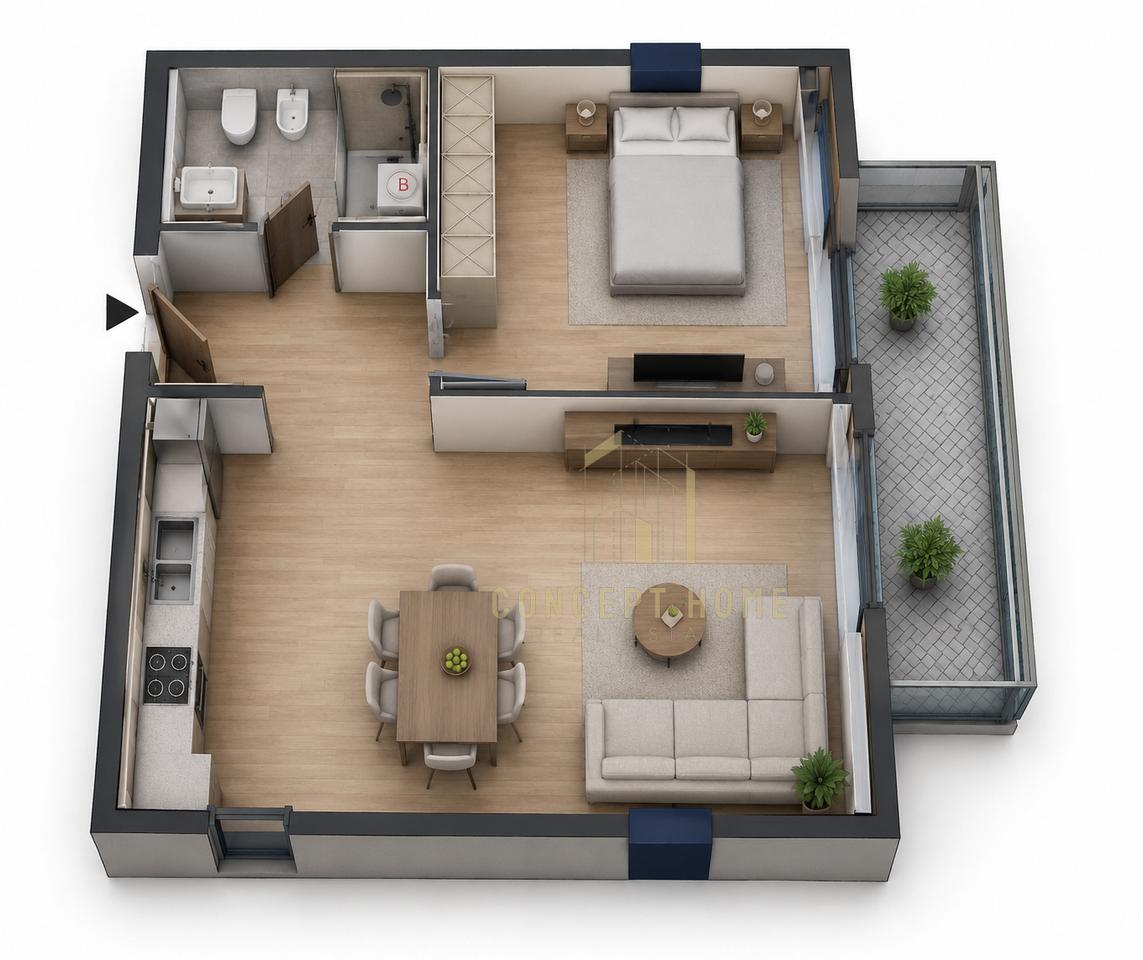 📌 Appartamento 1+1 in vendita a Kamez