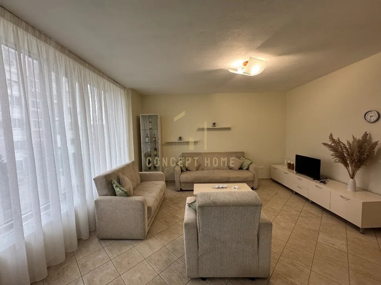 For rent Apartment 1+1 near the former Electric Market/Price: 50,000 Leke/ month