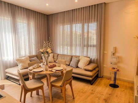 A 1+1+P apartment is for rent at Kodra e Diellit.