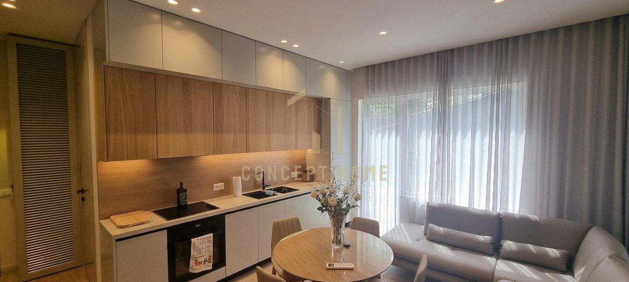 A 1+1+P apartment is for rent at Kodra e Diellit.