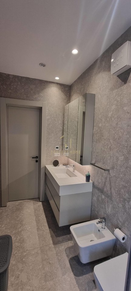 A 1+1+P apartment is for rent at Kodra e Diellit.