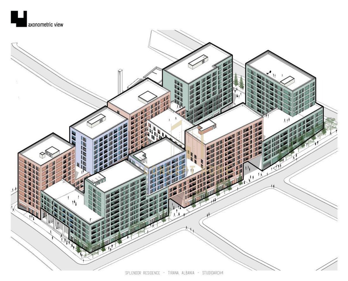 Shitet apartament 2+1 tek Rezidenca Splendor, Kinostudio/154.950 euro