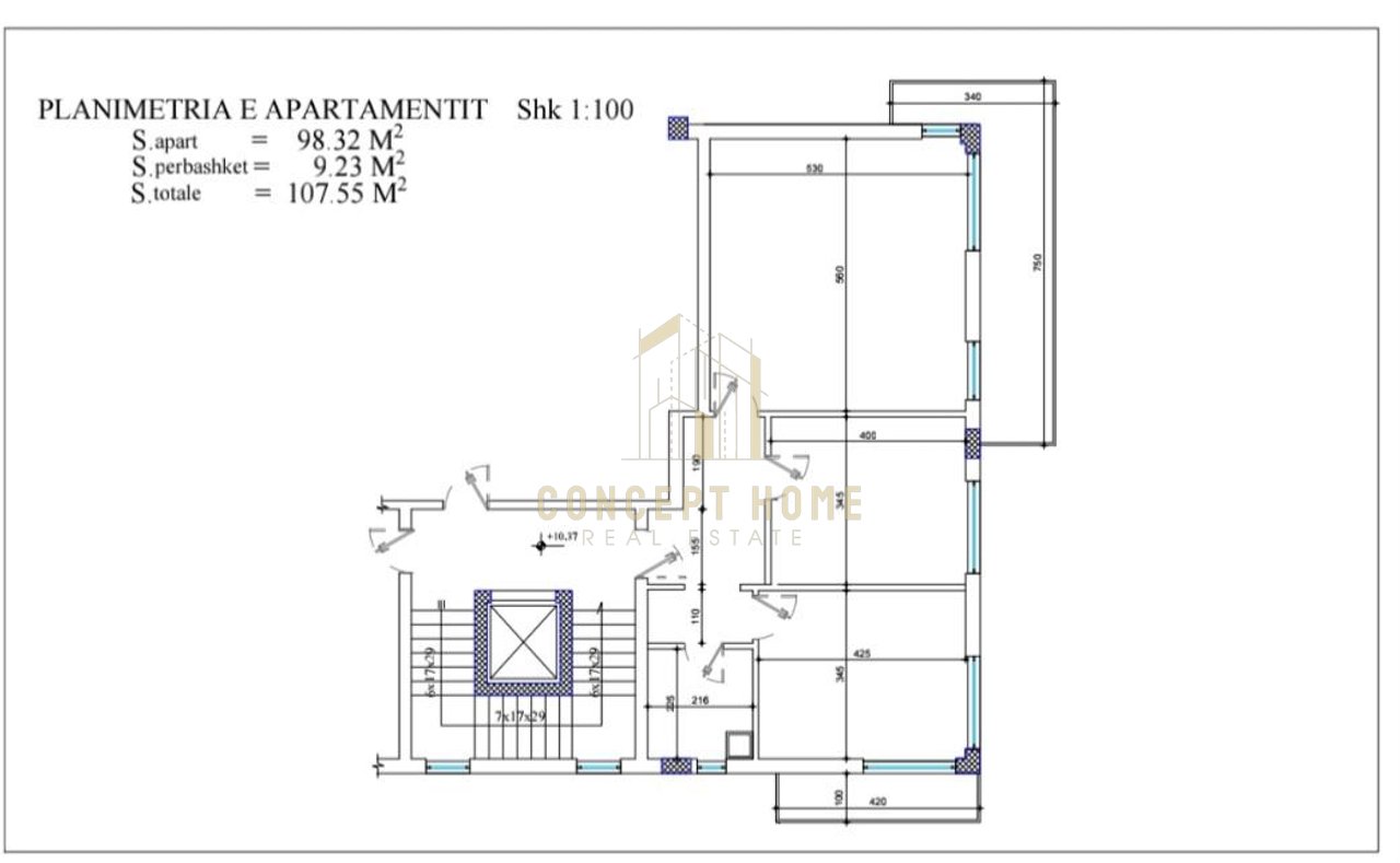 2+1 apartment for sale near the Artificial Lake.