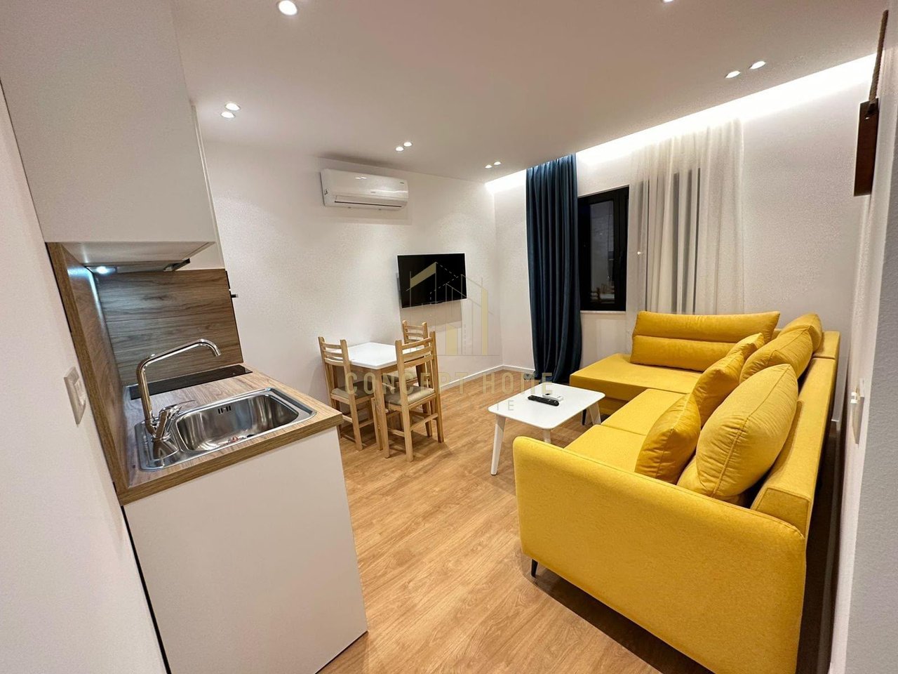 Jepet apartament me qera 1+1 ne Qender