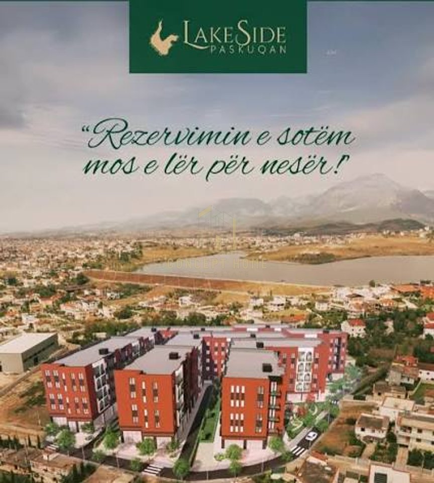 Shitet apartament 2+1+2 ne Paskuqan"Lake Side"