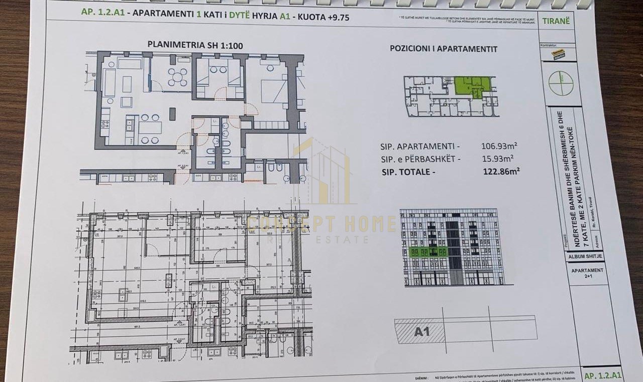 Apartment 2+1+2 for sale at Bulevardi i Ri