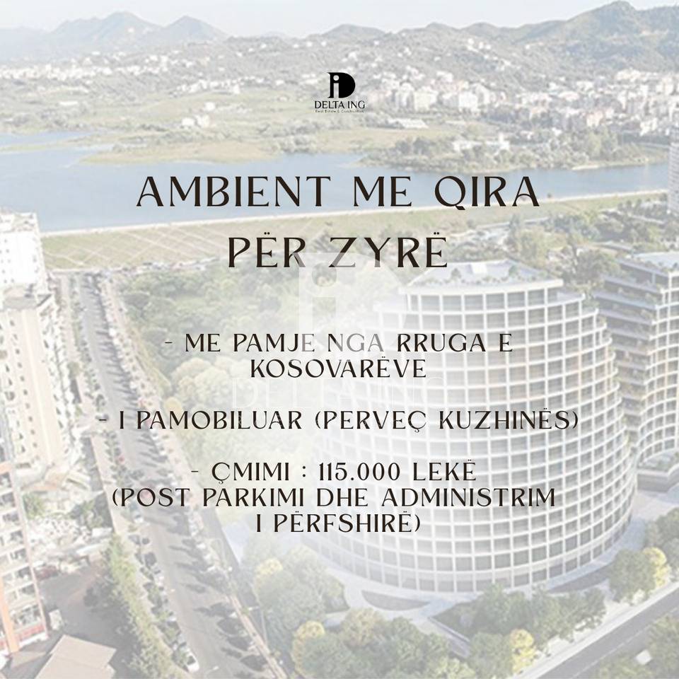 Spazio ufficio in affitto in via Kosovareve, Tirana