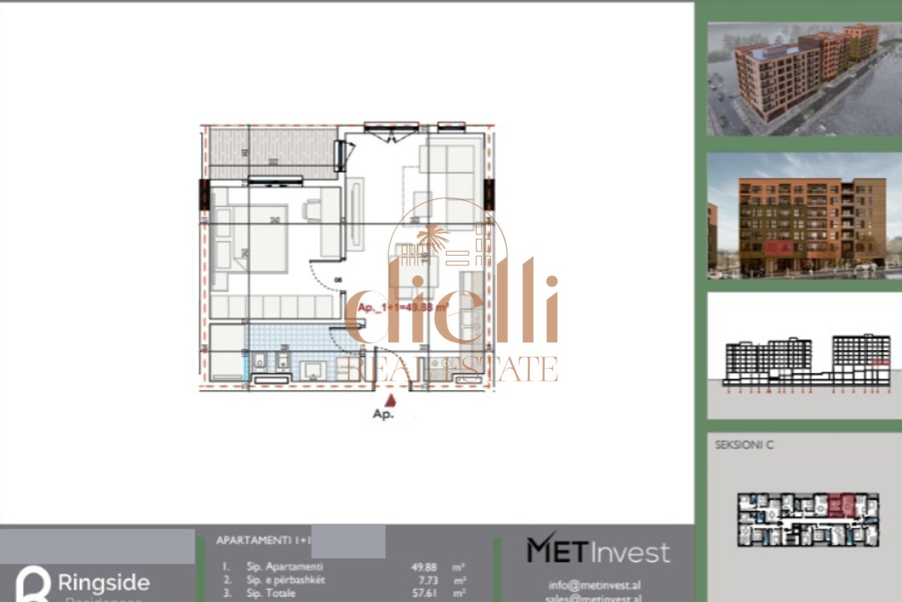 Appartamento 1+1 in Vendita presso RingSide Residence Paskuqan