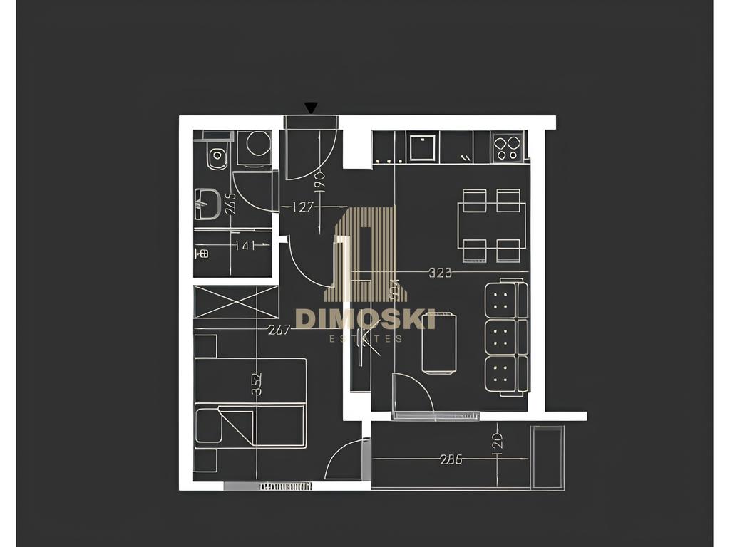 Центар - Железничка | Нов Двособен Стан - 36м²