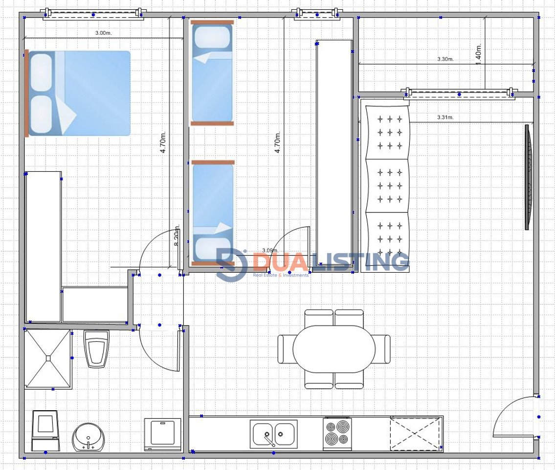Vendesi appartamento 2+1 nella Residenza "Park Houses", Mjull Bathore (vicino a TEG)
