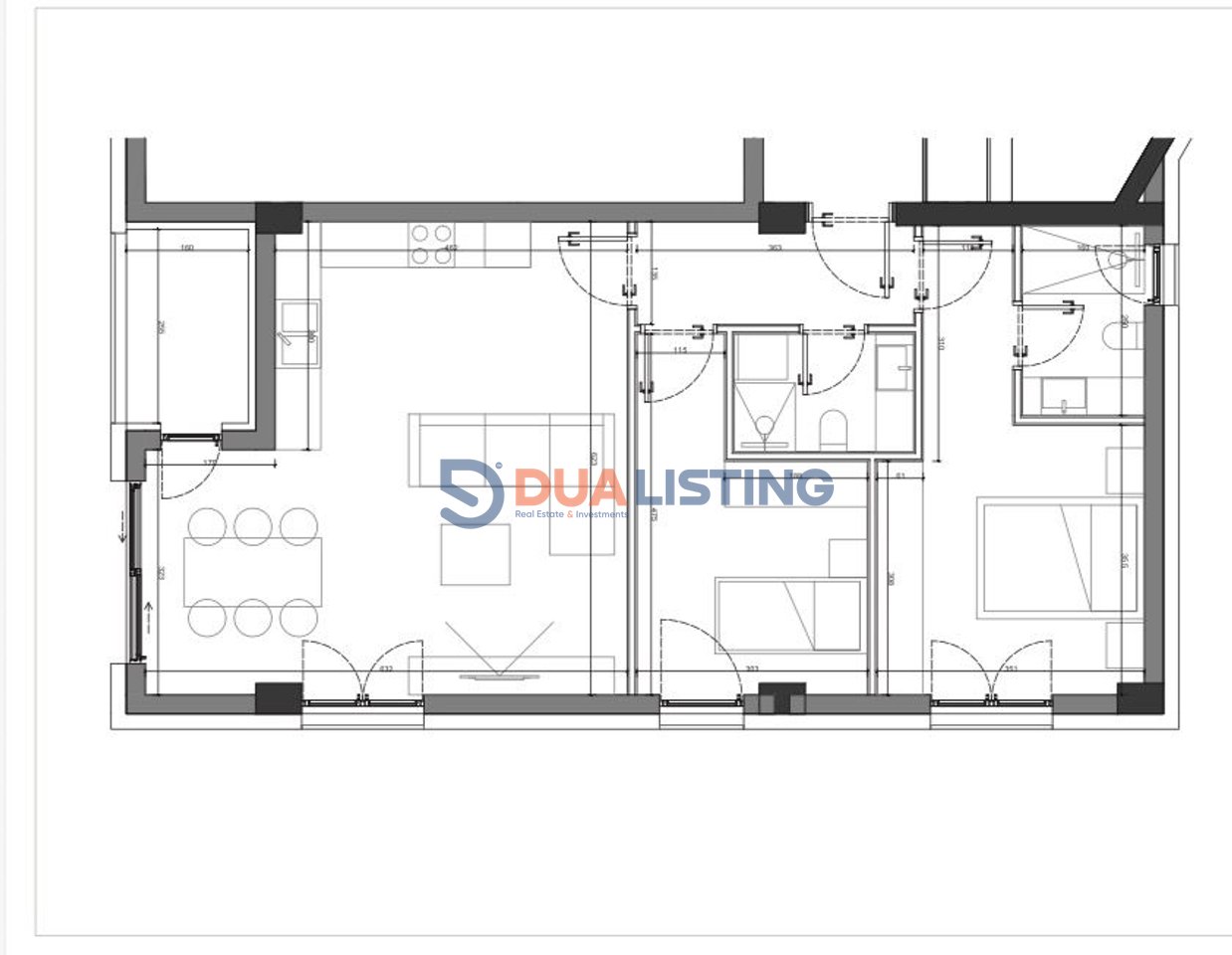 Shitet Apartament 2+1+ post parkimi ne Sun Palase, Dhermi.