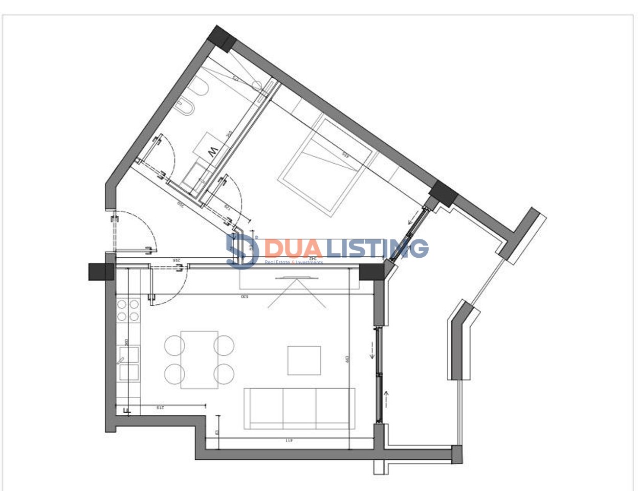 Apartament 1+1 per shitje Sun Palase, Dhermi!