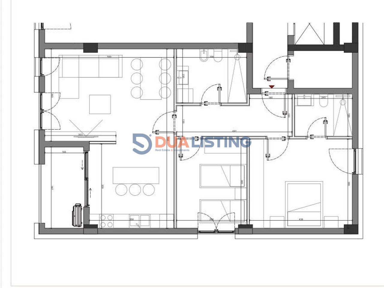 Shitet Apartament 2+1+ post parkimi ne Sun Palase, Dhermi.
