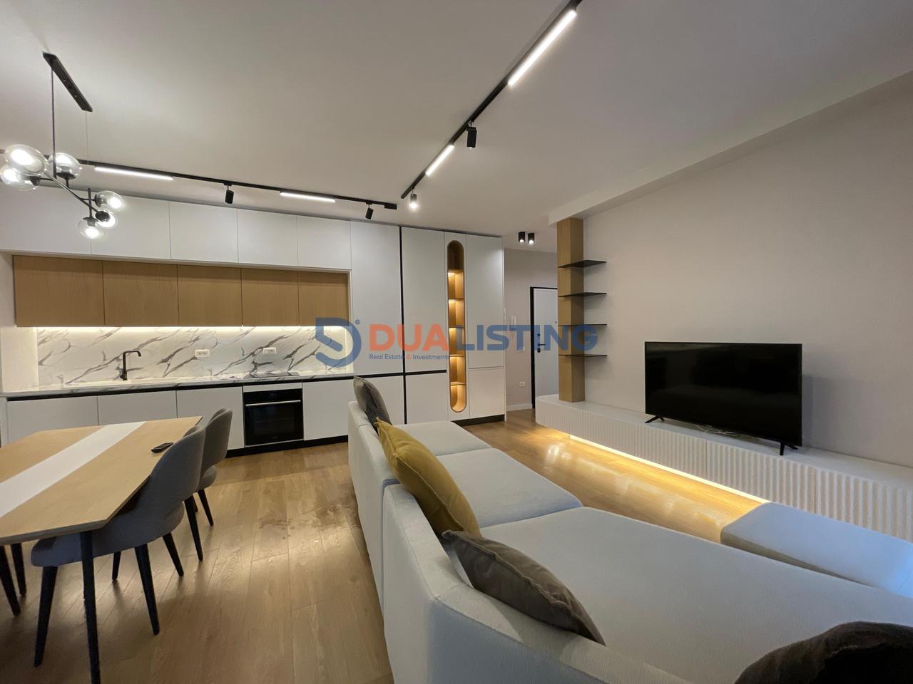 Apartament 1+1 + post parkimi per qira tek Liqeni i Thate!
