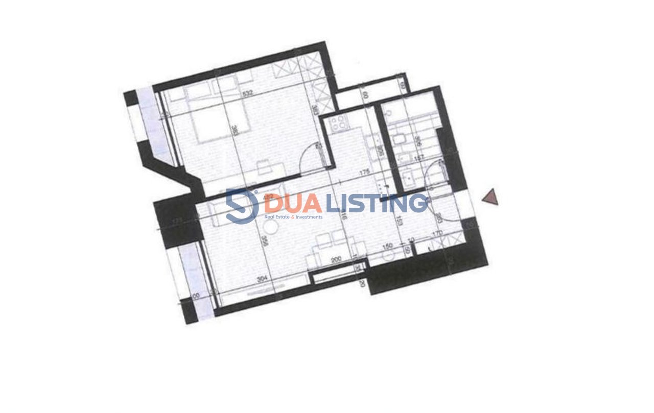 Tirana New Boulevard Tower, Apartament 1+1 per shtije! Kulla 39-kate!
