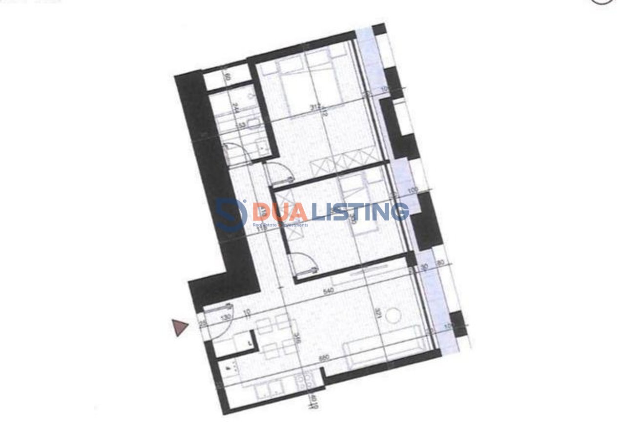 Tirana New Boulevard Tower, Apartament 2+1 per shtije! Kulla 39-kate!