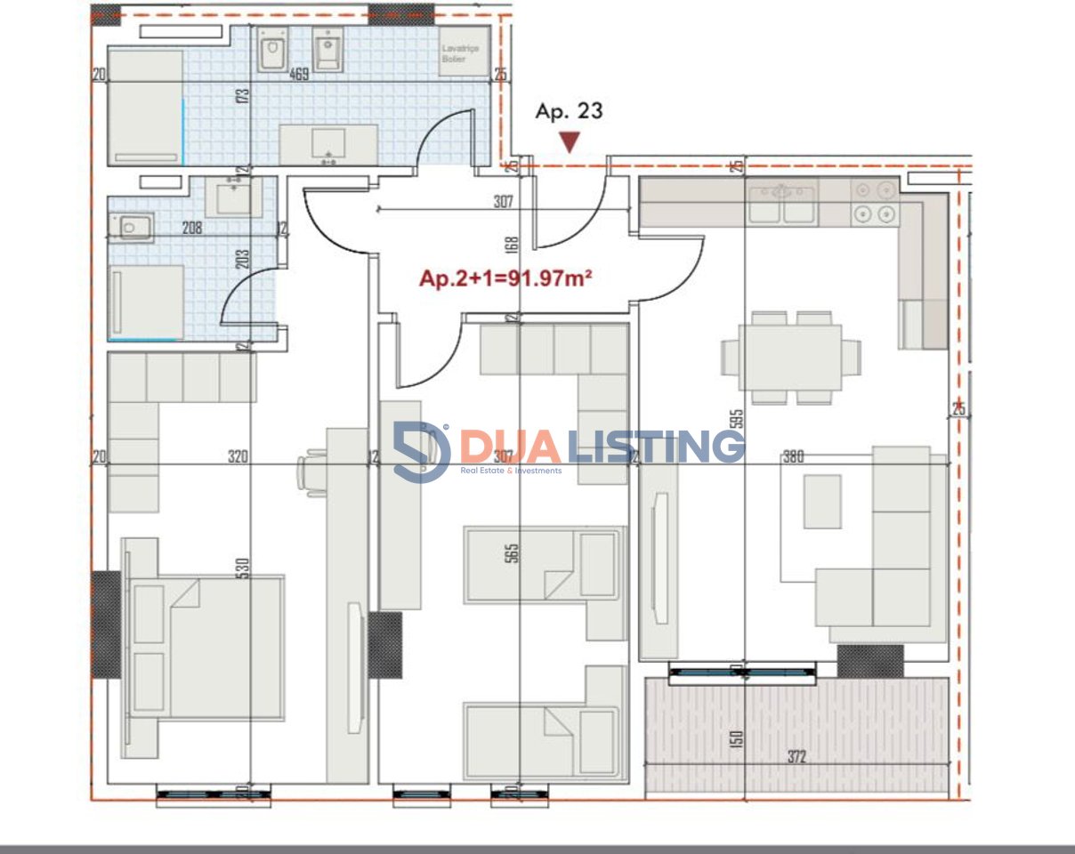 ✨ Exclusive Apartment for Sale 2+1+2 with Parking Space ✨
📍 Paskuqan – Ringside, “Met Invest”